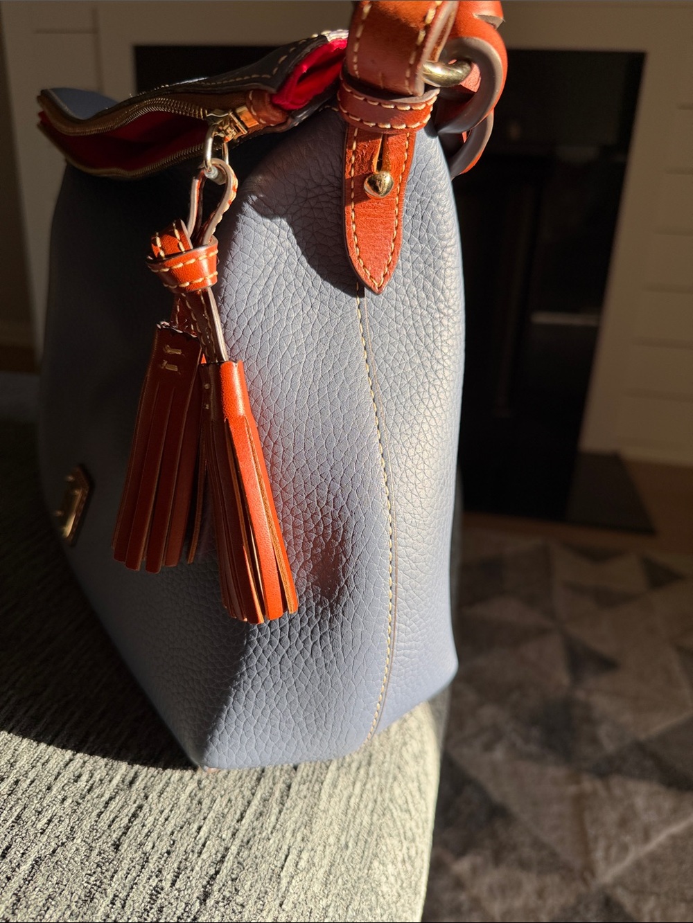 Dooney and Bourke Pebble Grain Twist Strap Hobo - Picture 15 of 16